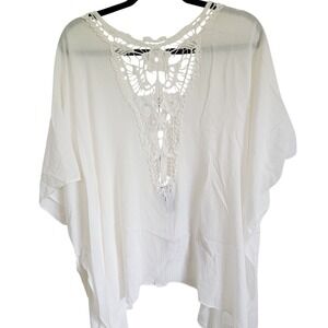 Vince Camuto Women's One Size Rayon Lace Crochet Topper Open Front NWT‎ RV $68